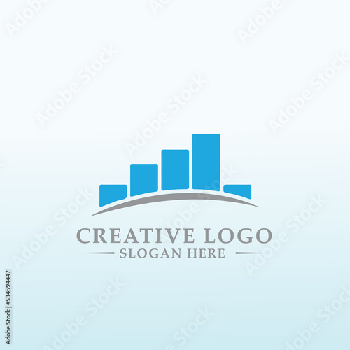 Provide financial planning advice and investment logo letter S bridge