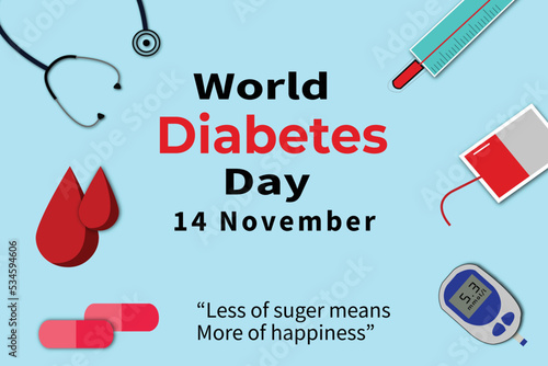 world diabetes day social media post design