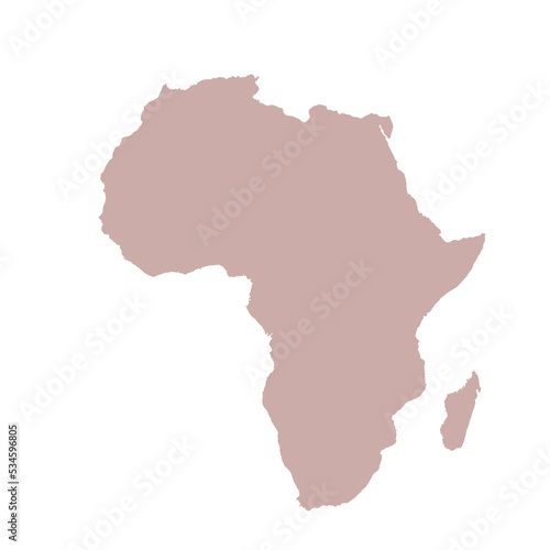 Map of Africa  sign silhouette. World Map Globe. Vector isolated color illustration. African continent