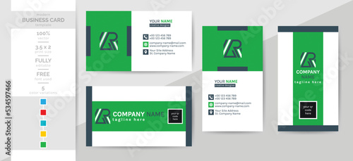 Business card template for you. This modern creative elegant corporate business card is a must for your personal and office. 2 theme colorwork, black, and others.