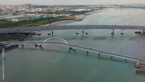 Mangere bridge crossing, Auckland, New Zealand photo