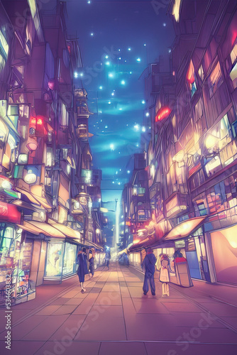 Anime City Night © Fernando