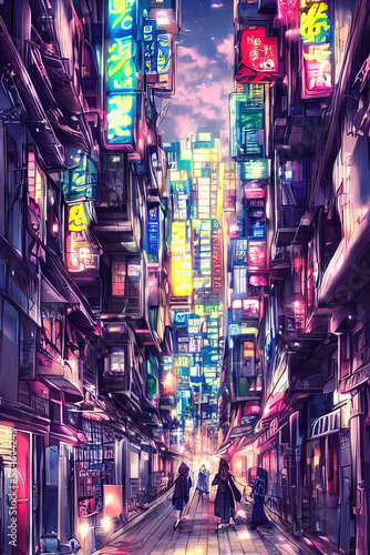 Anime City Night