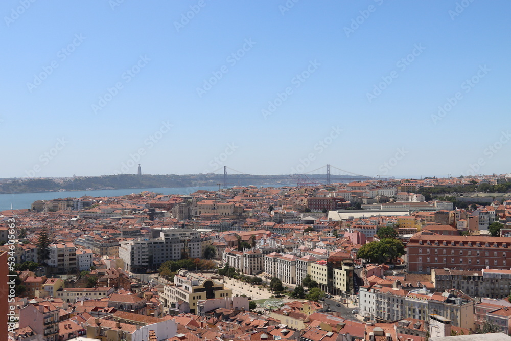 panorama of Lisbon in Portugal 
