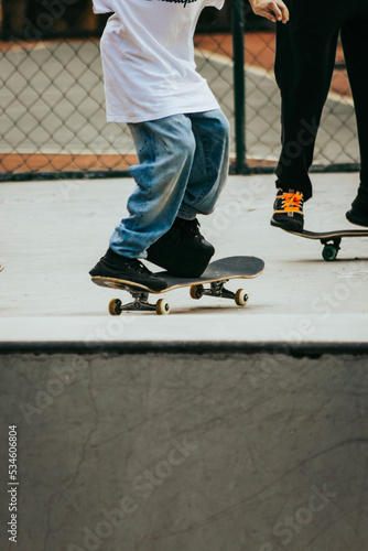 child on skateboard