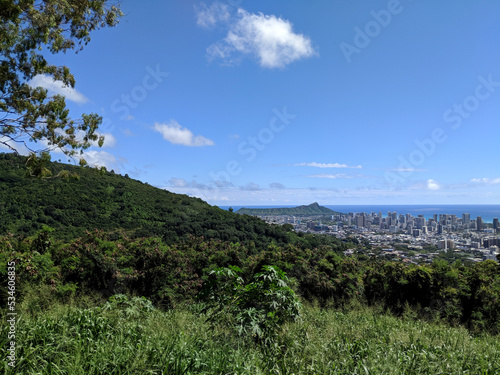 Mountain view of Honolulu