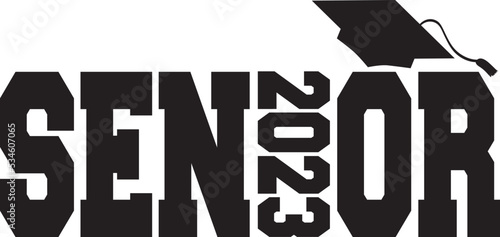 Senior 2023 Logo BW