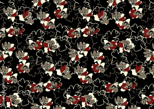 seamless vector  floral pattern 