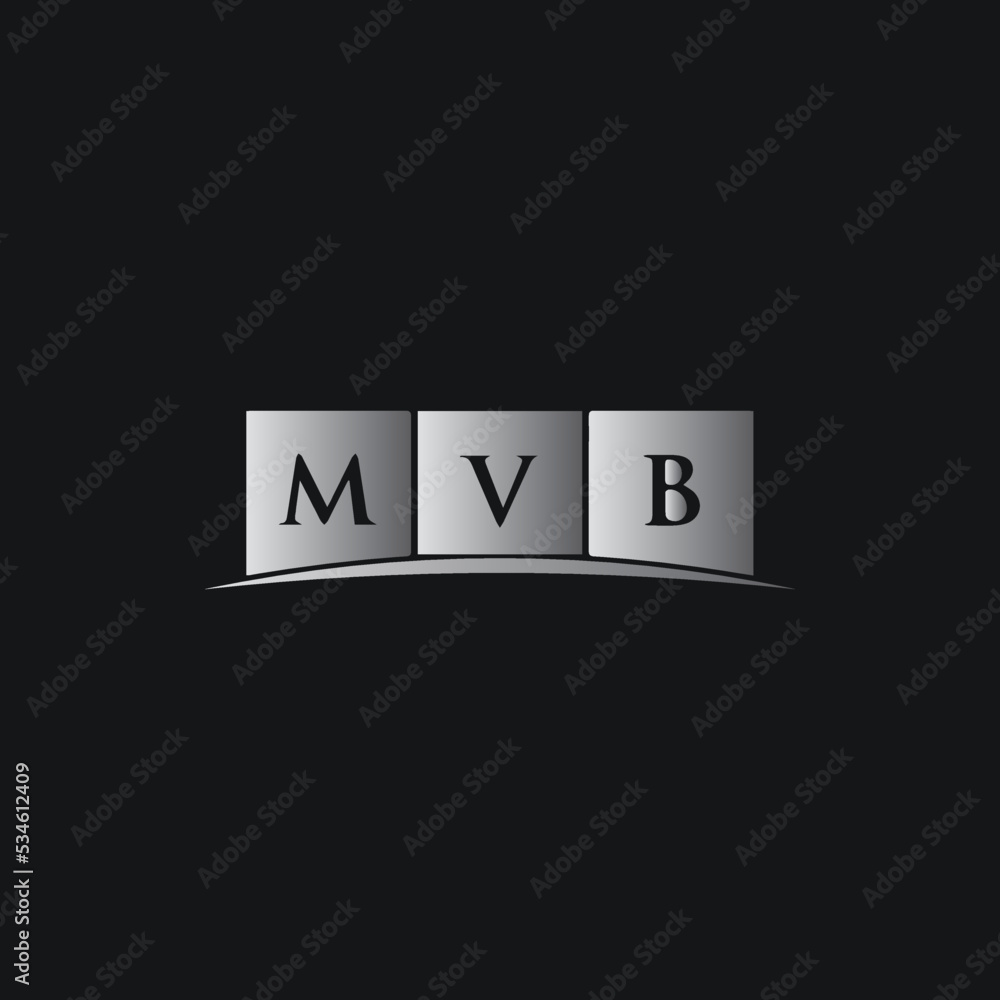Obraz premium Letter Logo with the letters MVB