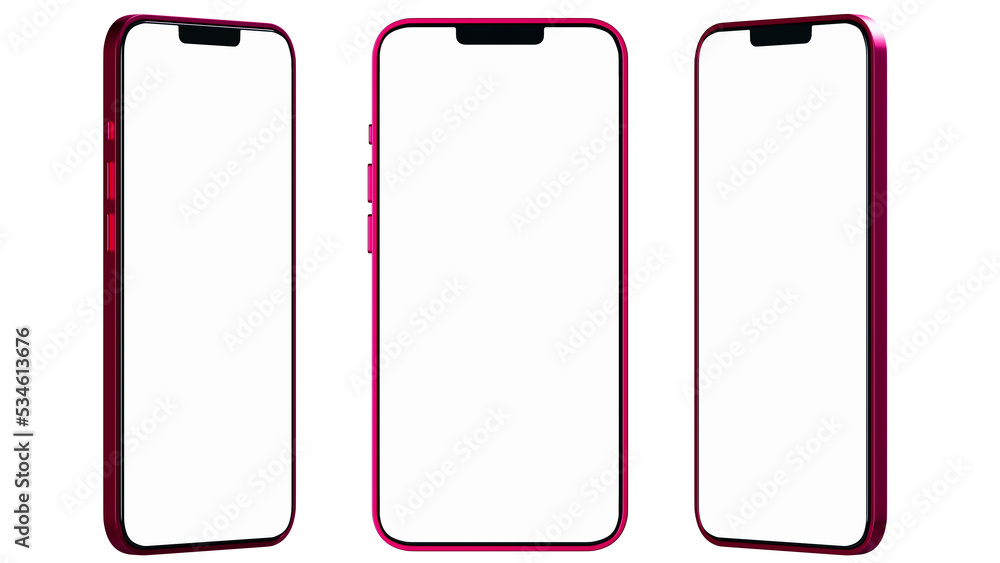 3D digital render of phone mock-up. 3D digital render of phone mock-up.