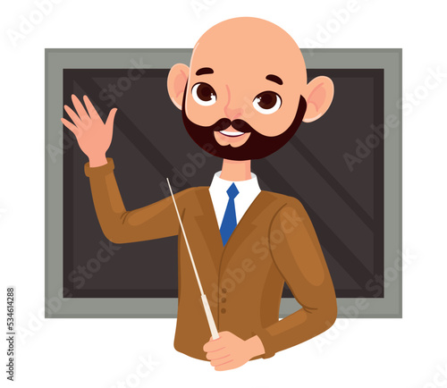 bald teacher man