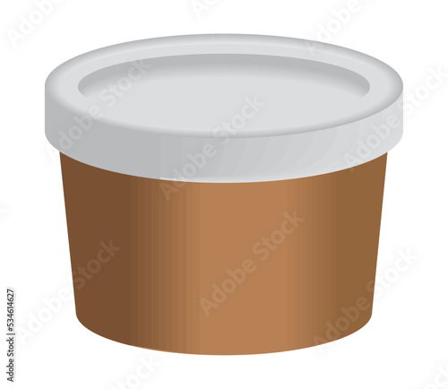 round container eco packaging