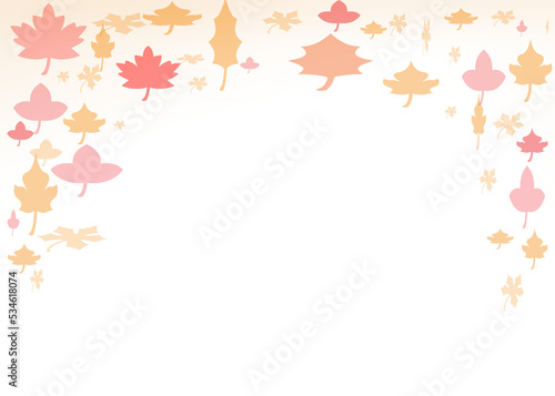 autumn leaves border overlay background