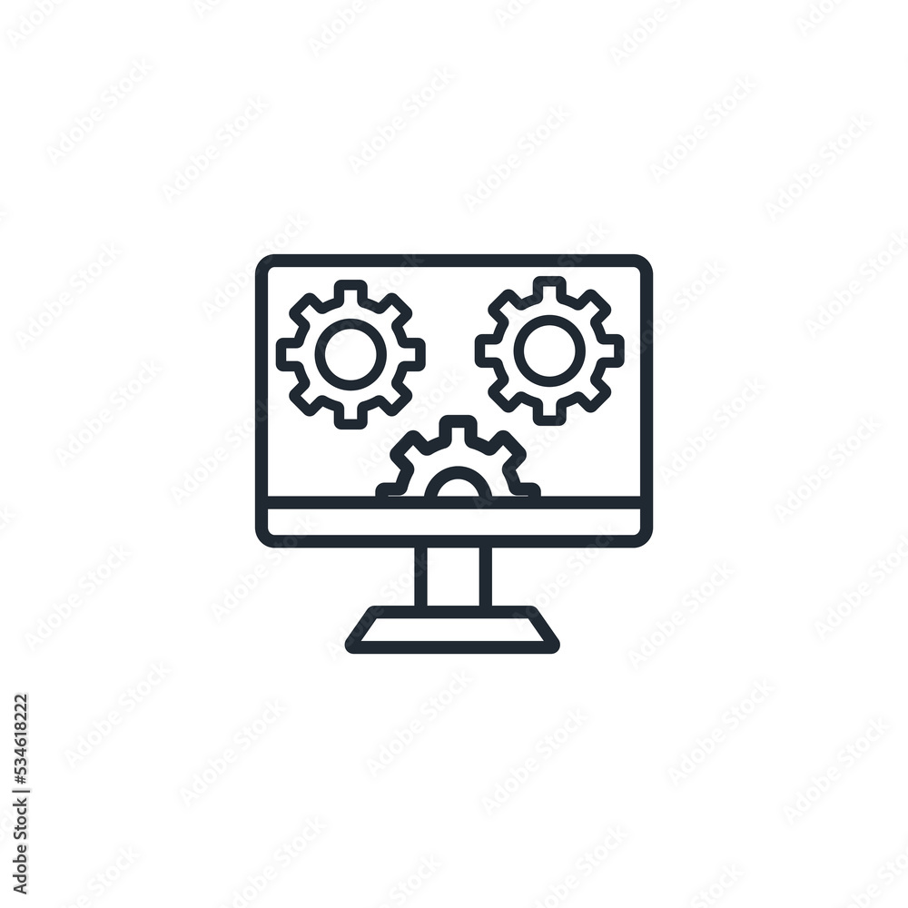 system monitoring icons symbol vector elements for infographic web system monitoring icons symbol vector elements for infographic web