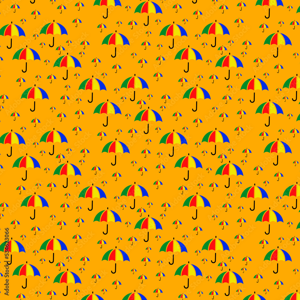 Obraz premium sombrinhas de frevo papel de parede amarelo maracatu 