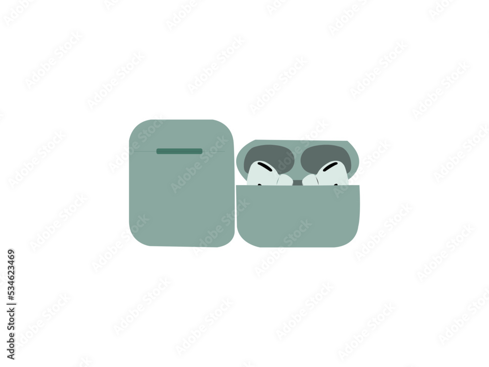 Earphone vector icon. Earphone vector icon.
