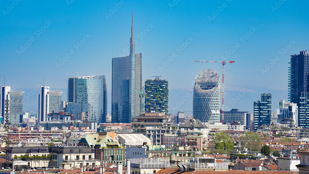Skyline of the Italian city of Milan