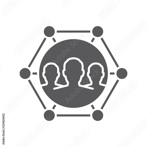 Stakeholder Vector icon isolated in white background