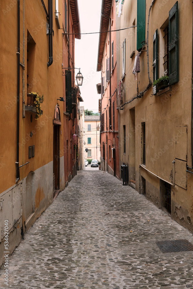 Street scene, Brisighella, Emilia-Romagna, Italy