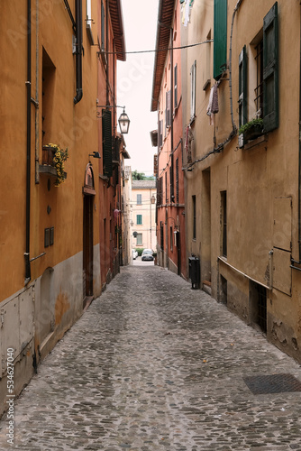 Street scene  Brisighella  Emilia-Romagna  Italy
