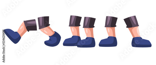 foot set graphic shoe leg feet isolated object graphic illustration