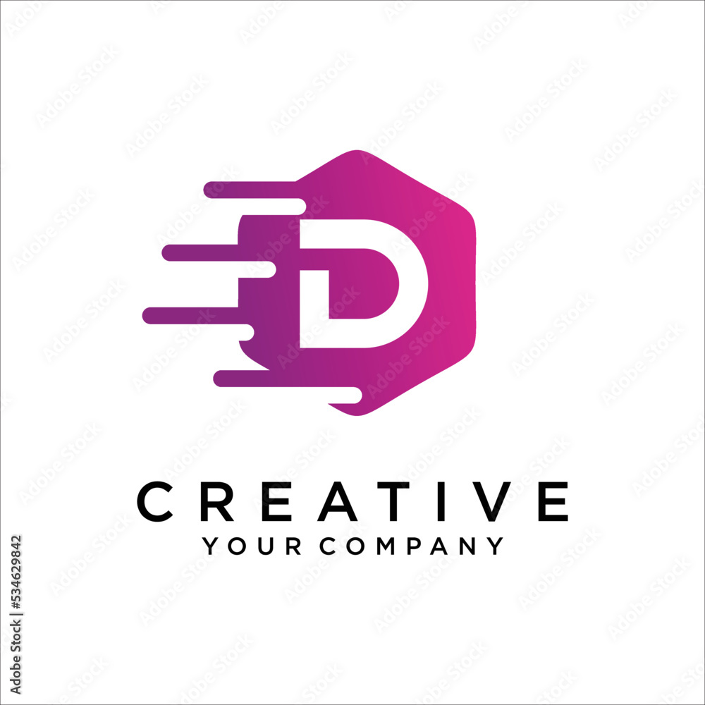D Letter With Dots Logo Design Vector TemplatePrint D Letter With Dots Logo Design Vector TemplatePrint