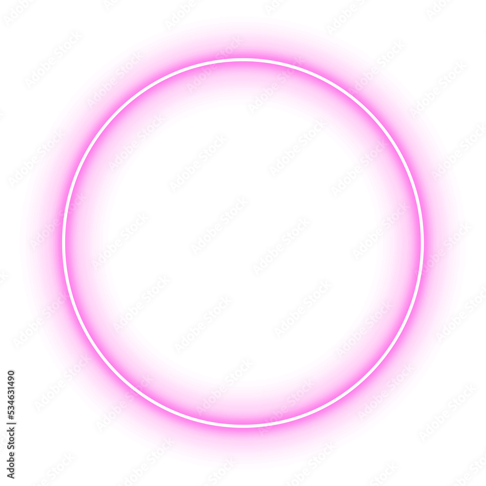 neon circle frame with light effect neon circle frame with light effect