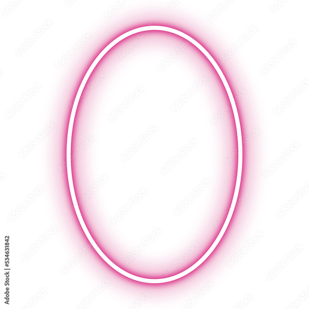 neon oval frame neon oval frame
