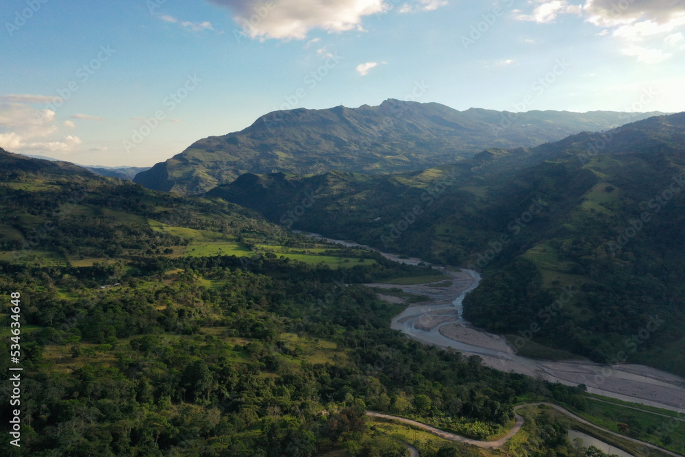 Mountains in the Lengupá Region in Boyacá, Colombia