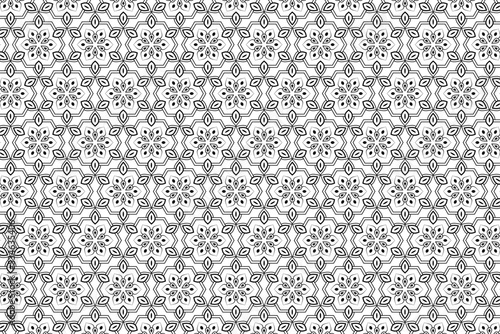 Abstract geometric vector seamless pattern. Repeating geometric shapes.