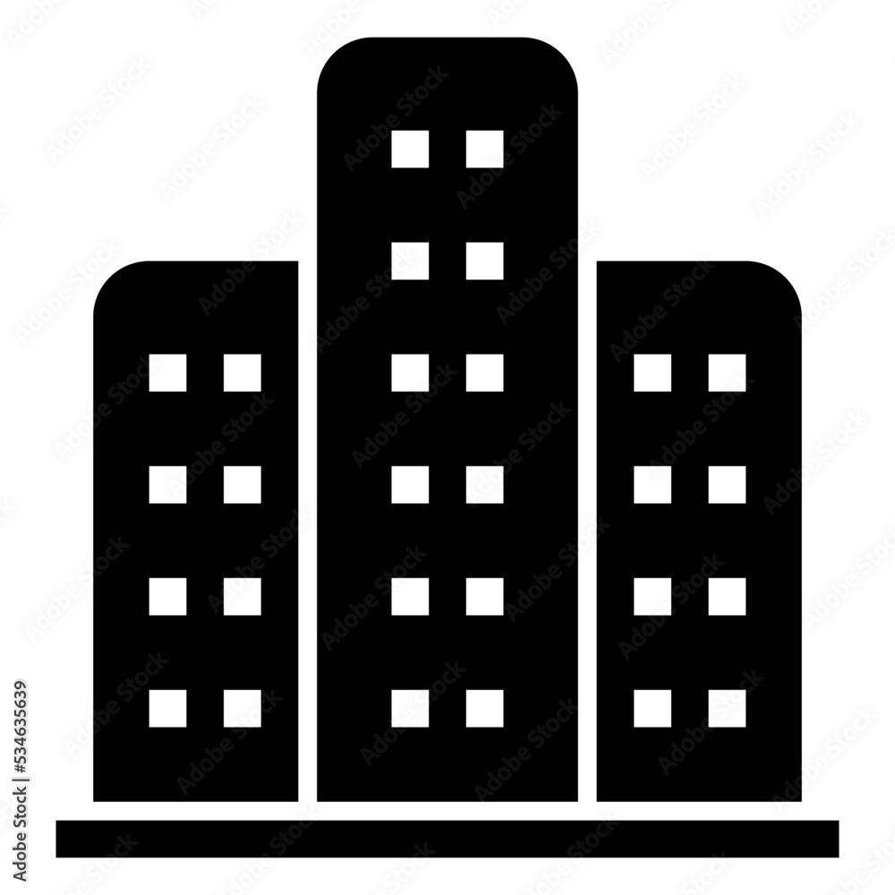 Buildings Icon Glyph