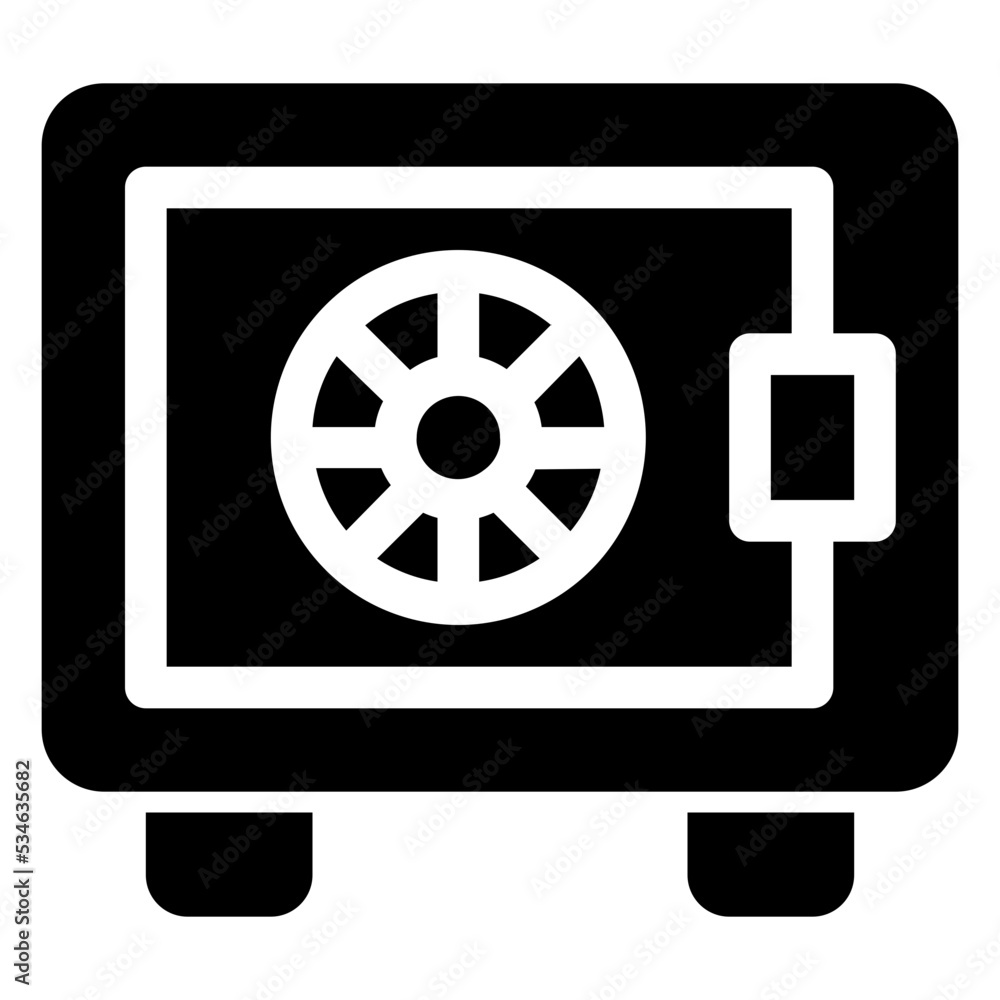 Bank Locker Icon Glyph Bank Locker Icon Glyph