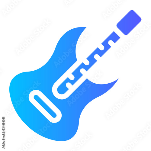 guitar gradient icon