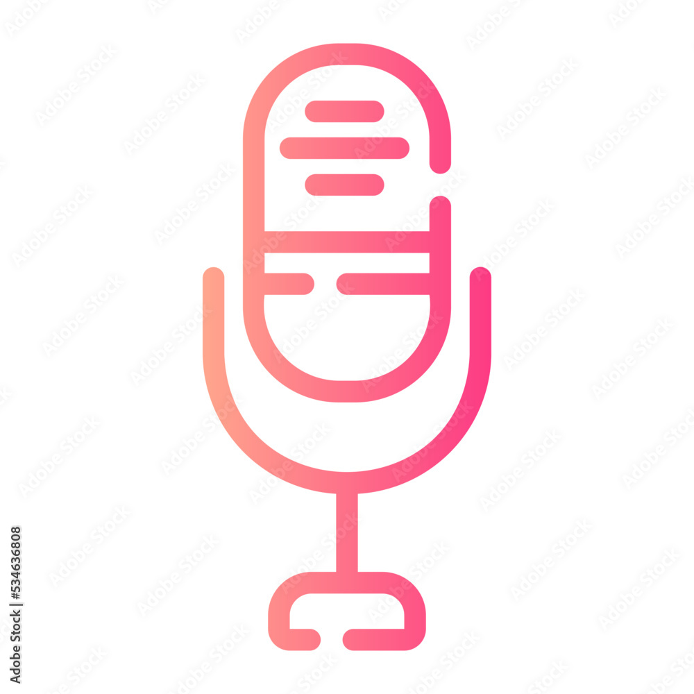 microphone gradient icon microphone gradient icon