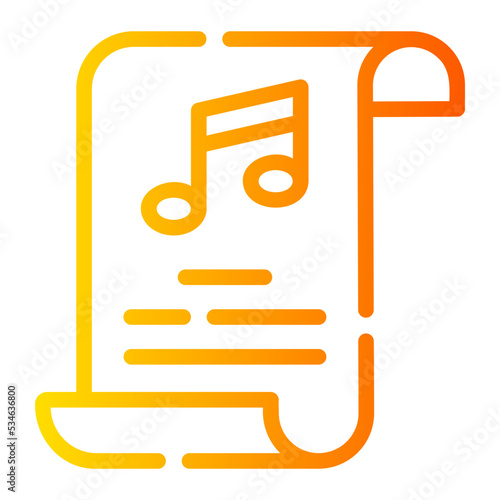lyrics gradient icon