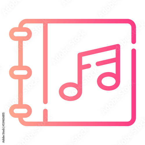 music album gradient icon