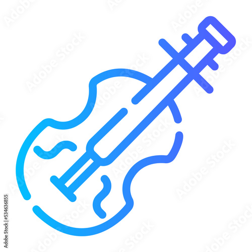 violin gradient icon