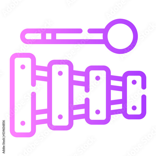 xylophone gradient icon