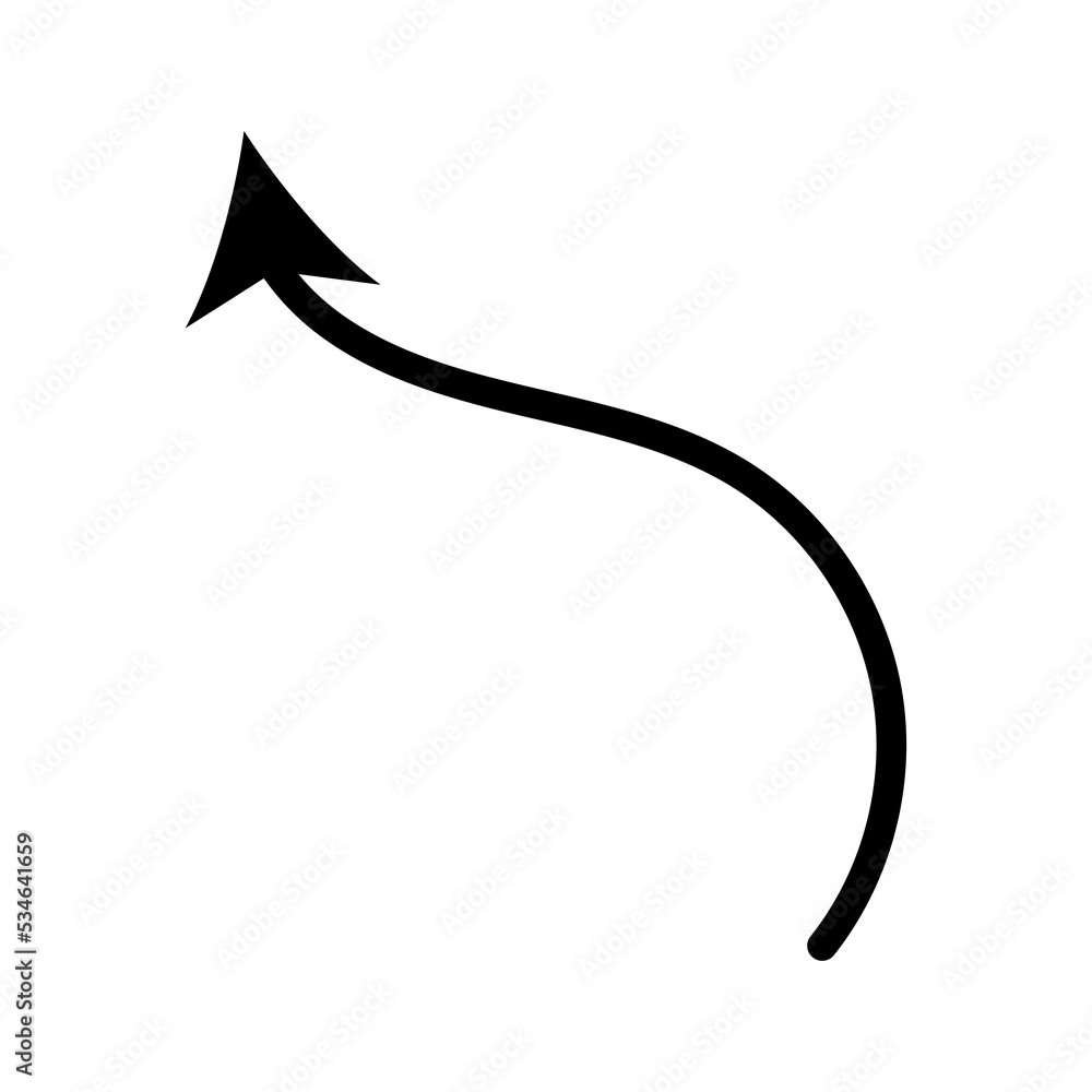 Hand Arrow Pointing Direction Line Icon. Simple Doodle Stroke Arrow Vector. Hand Arrow Pointing Direction Line Icon. Simple Doodle Stroke Arrow Vector.