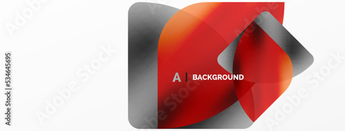 Transparent effects geometric abstract background. Minimalist wallpaper, banner, background or landing