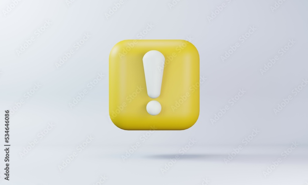 3d warning icon.Attention icon. Danger symbol. yellow warning 3d icon. 3d warning icon.Attention icon. Danger symbol. yellow warning 3d icon.