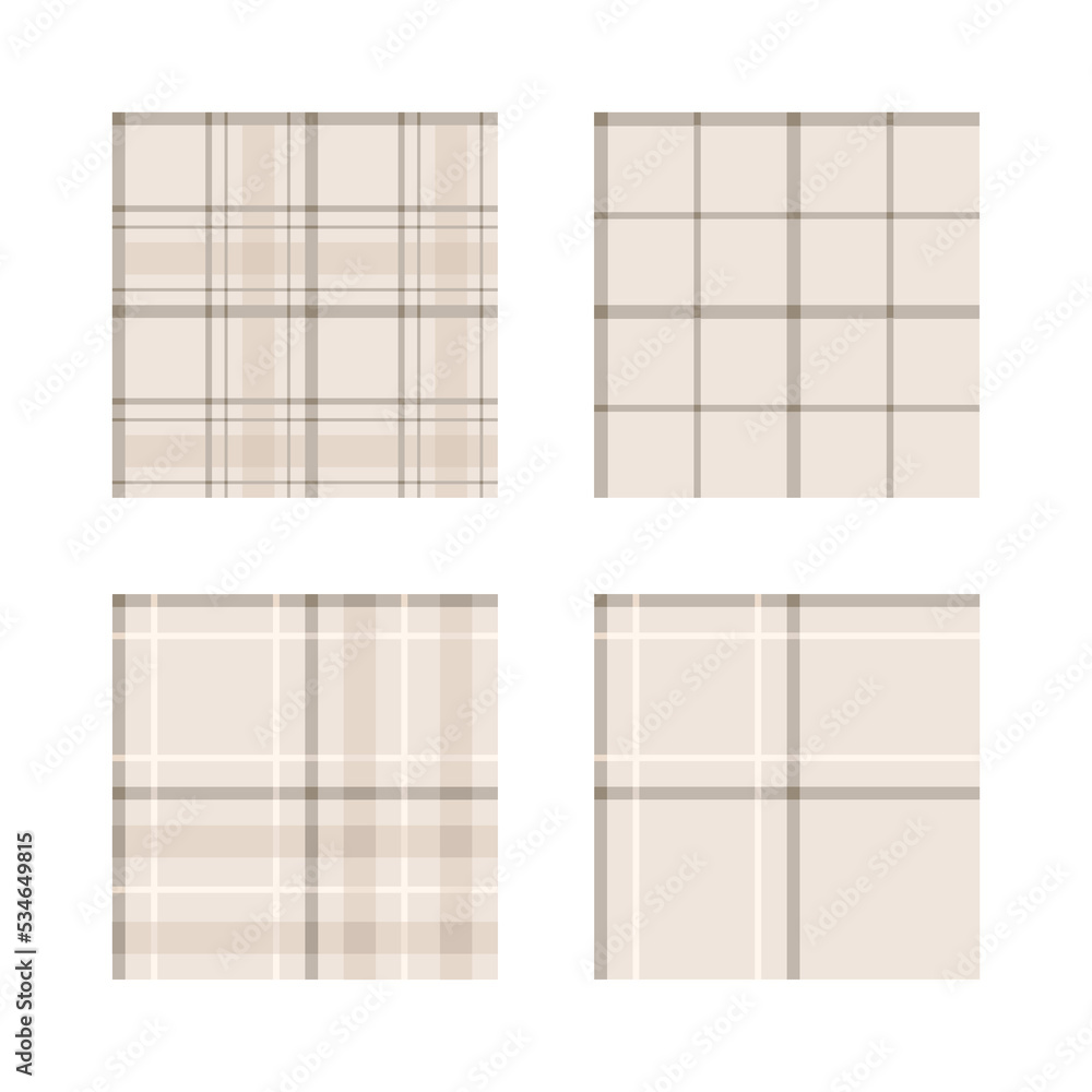 A collection of brown check pattern texture background illustrations in a modern and classic style. A collection of brown check pattern texture background illustrations in a modern and classic style.