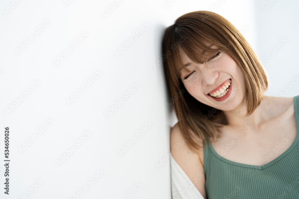 爽やかな女性ポートレート 爽やかな女性ポートレート