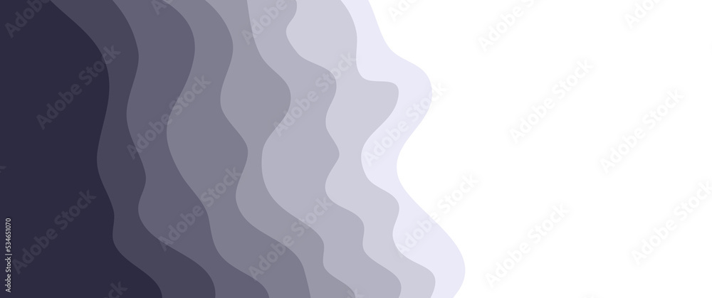 Abstract wavy waves vector design template, wavy shapes, wavy background. Can be used for elements, vector design asset, decoration, component.