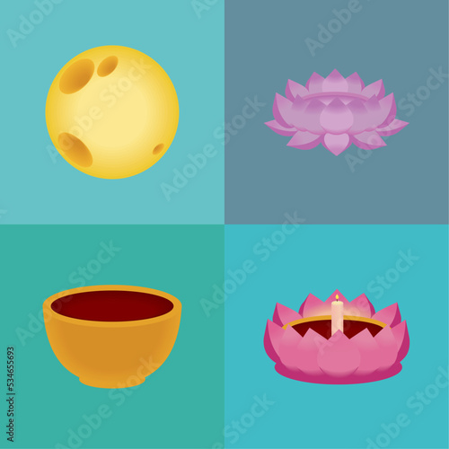 loy krathong, icon collection © djvstock