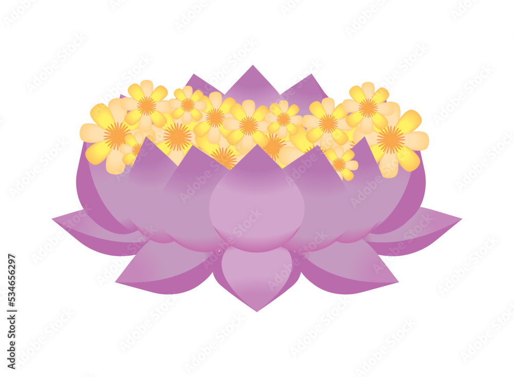 Obraz premium lotus flowers icon