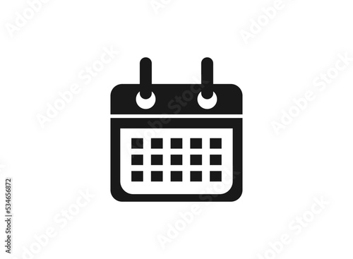 Calendar icon, Calendar Date icon symbol vector illustration.