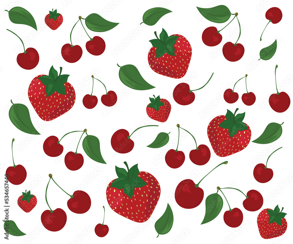 seamless pattern with berries seamless pattern with berries