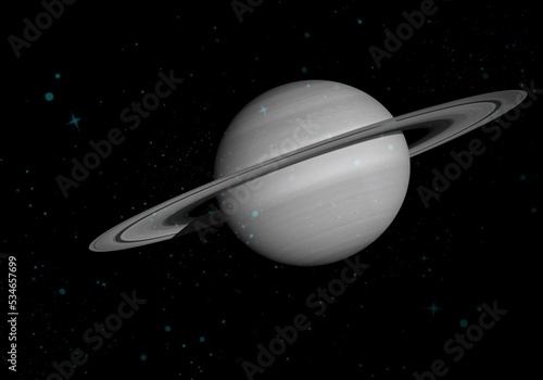 Illustration of galaxy space universe stellar system, solar system, meteorite