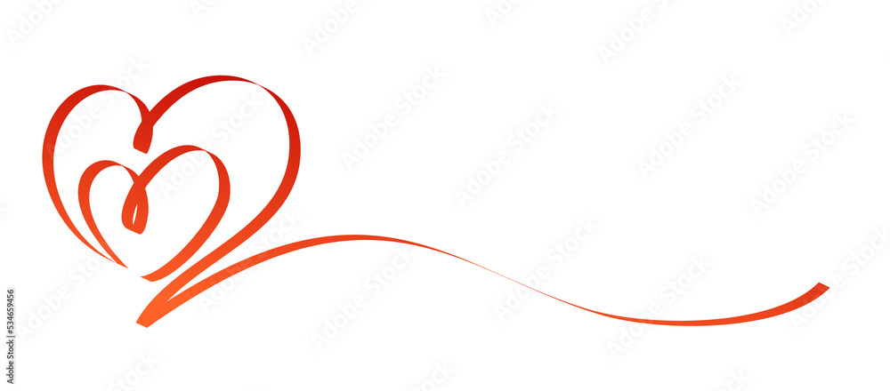 Symbol of the stylized red heart.